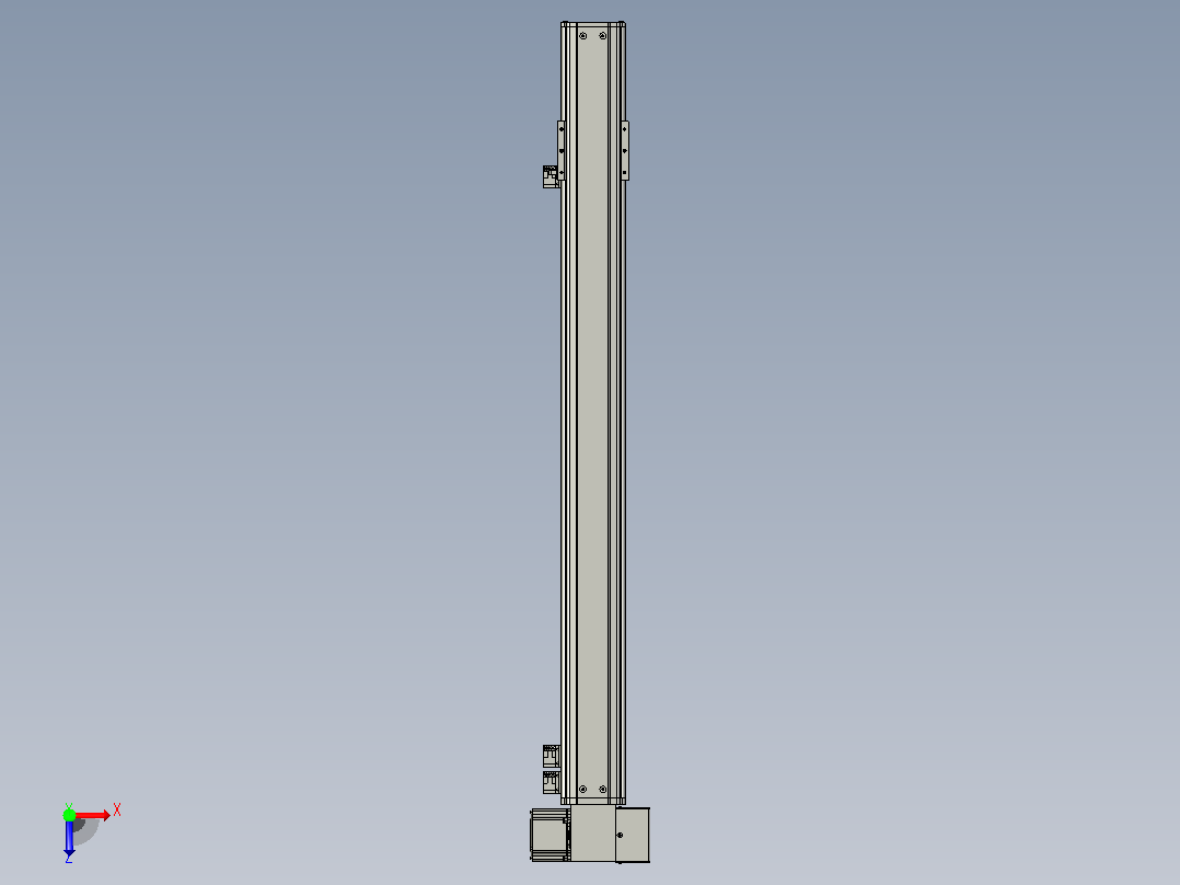 MT75BT半封闭皮带滑台[MT75BT.L80.700.RD.P40.C3]俯视图