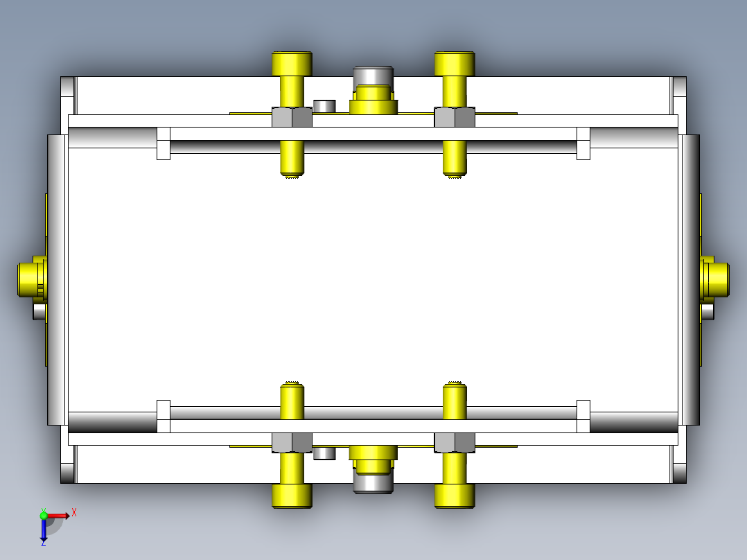 轴倾斜验证夹具俯视图