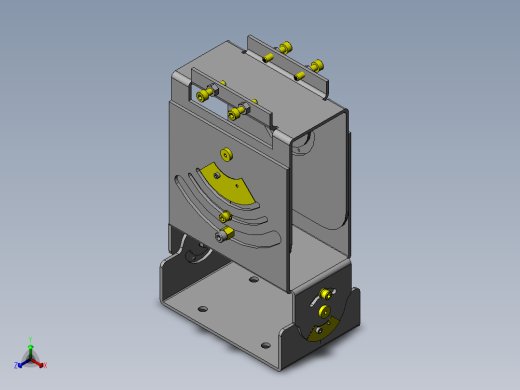 轴倾斜验证夹具正等轴测缩略图
