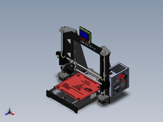 PakOiler 3d打印机结构模型sw19正等轴测缩略图