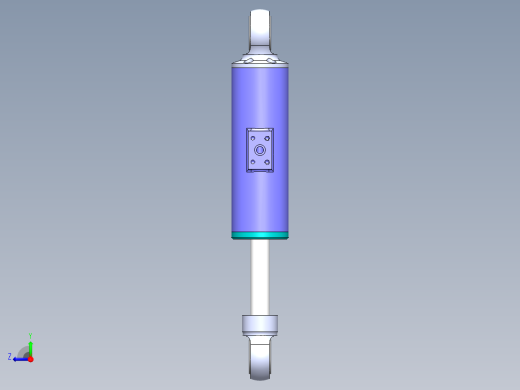 solidworks 液压缸阻尼器设计右视缩略图