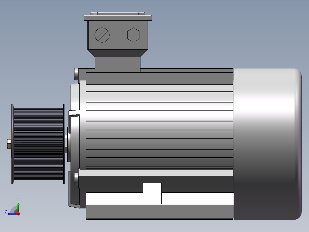 solidworks 皮带运输机右视图