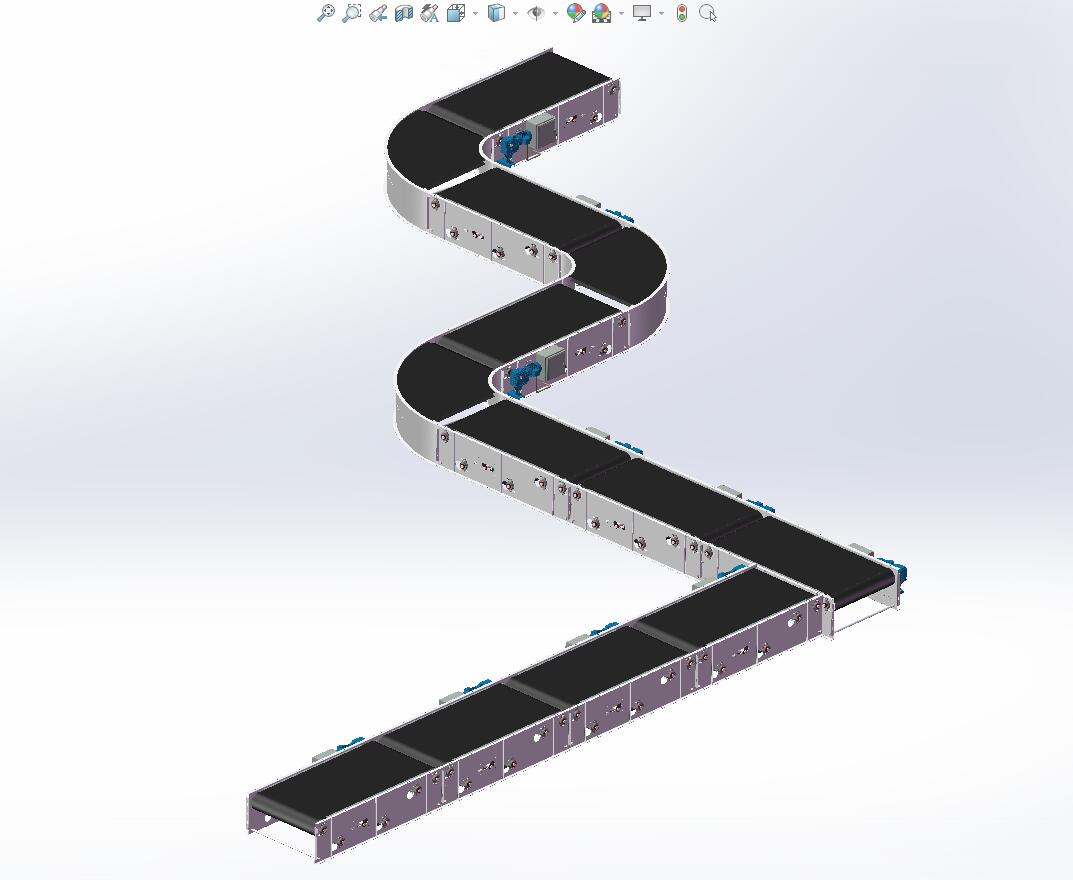 solidworks 皮带运输机