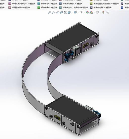 solidworks 皮带运输机缩略图