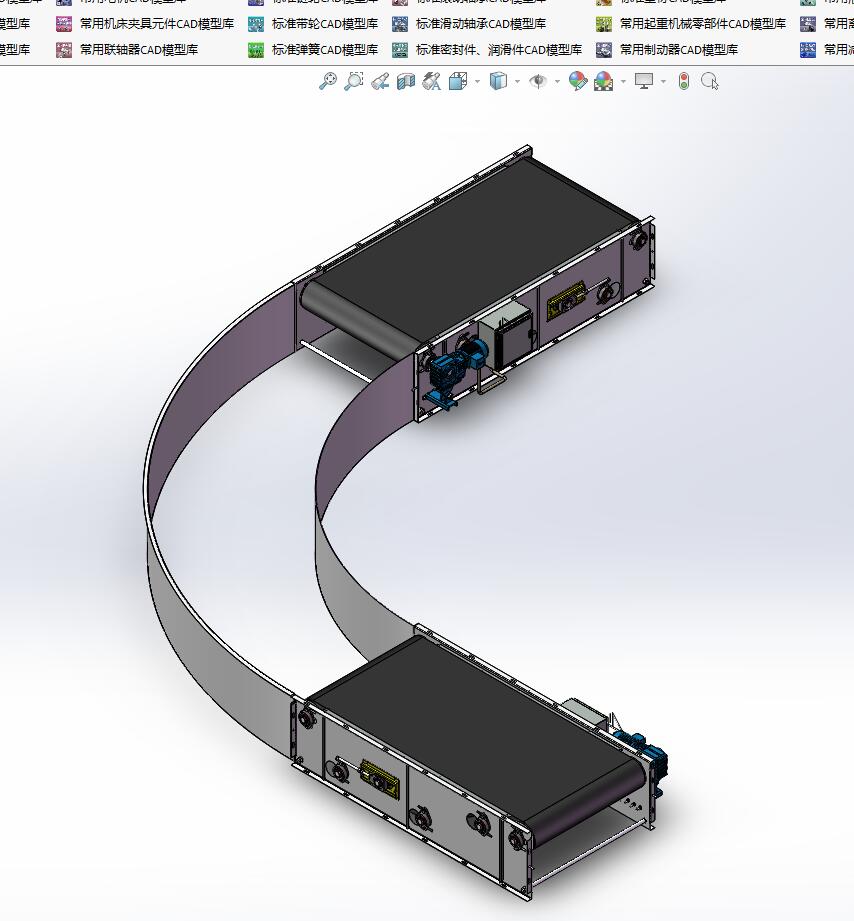 solidworks 皮带运输机