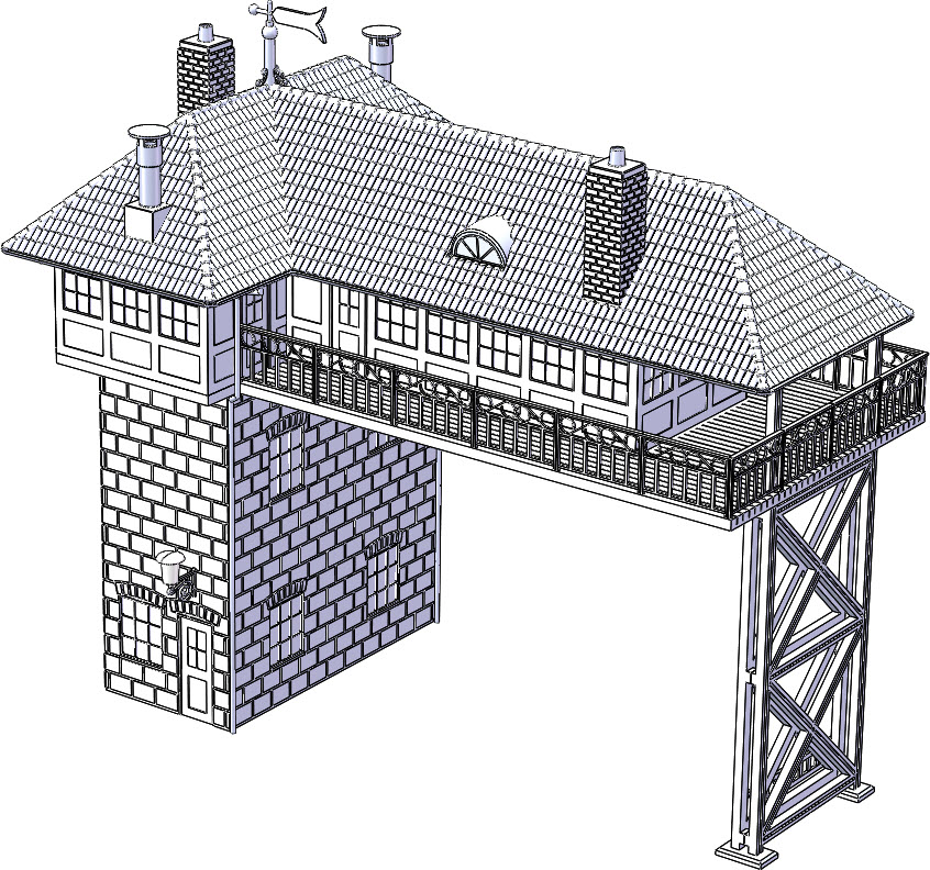 房屋信号塔瞭望塔瞭望亭岗亭