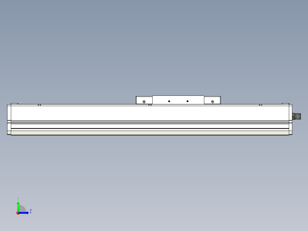 Toyo东佑达直线模组-ECH17-300-M-400W+煞車左视图