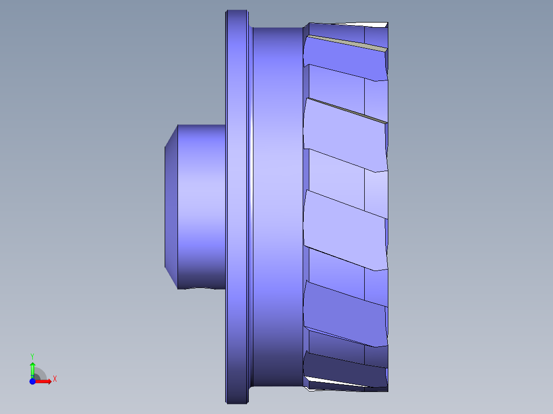 分度盘数控加工工艺及程序编制（全部结清）前视图