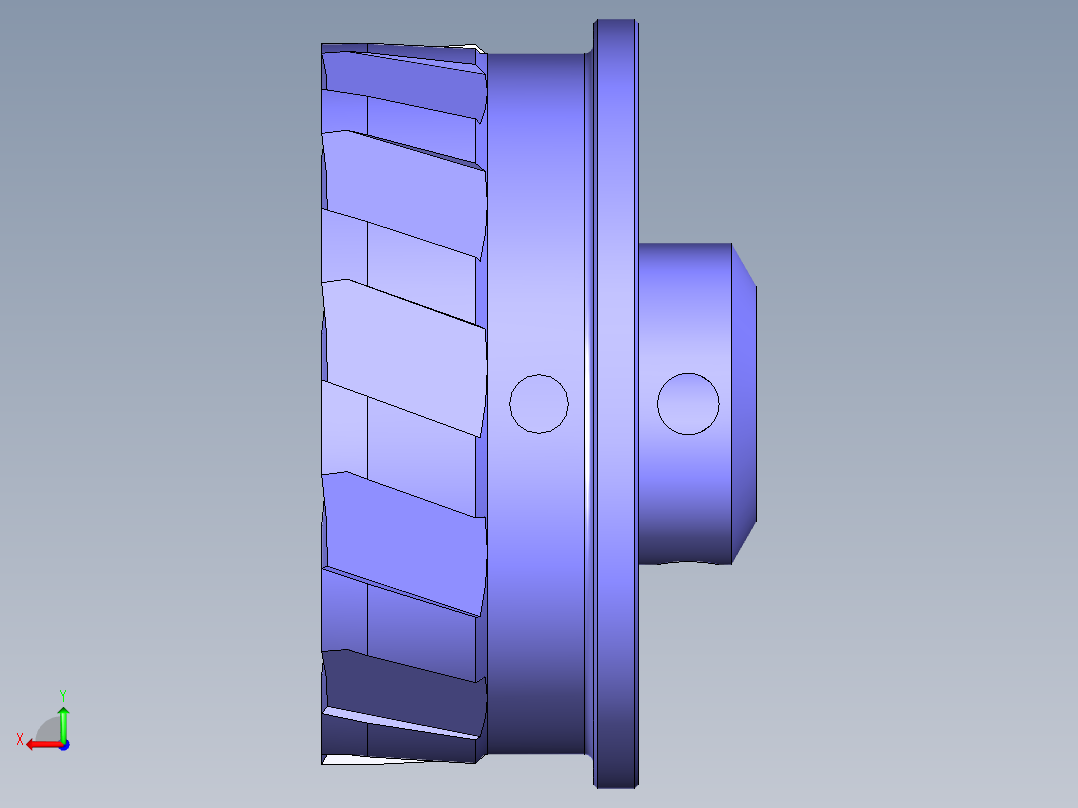 分度盘数控加工工艺及程序编制（全部结清）后视图