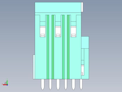 DEGSON DG500 系列 5.05.087.62mm 接线端子-DG500B-5.08-06P-14-00AH后视缩略图