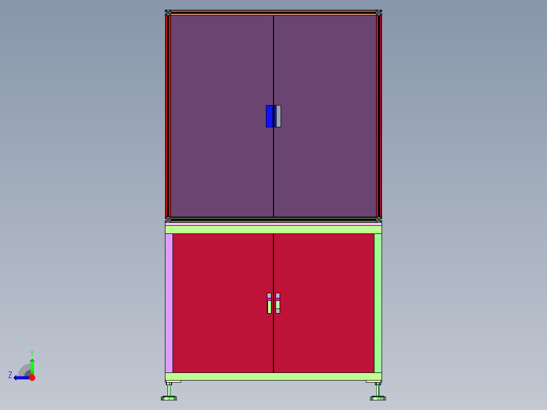 新能源电机轴承轴套压装线右视图