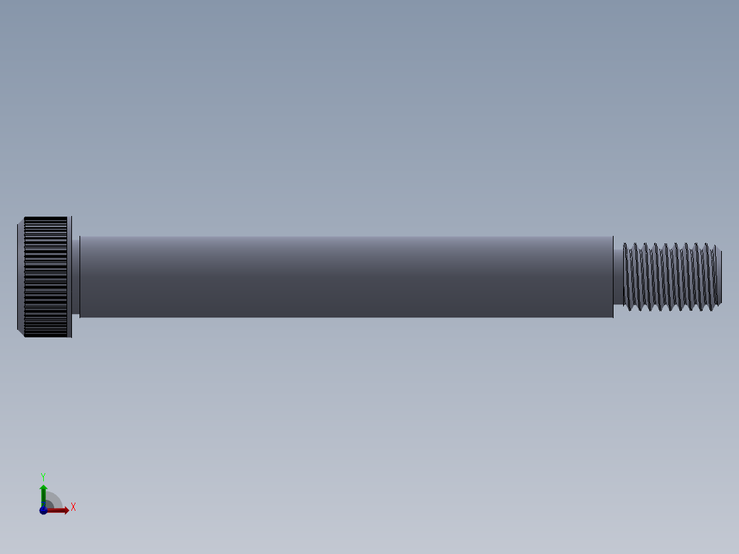 公制SH螺栓选择（DME）-SB DME PM10 x80.SLDPRT前视图