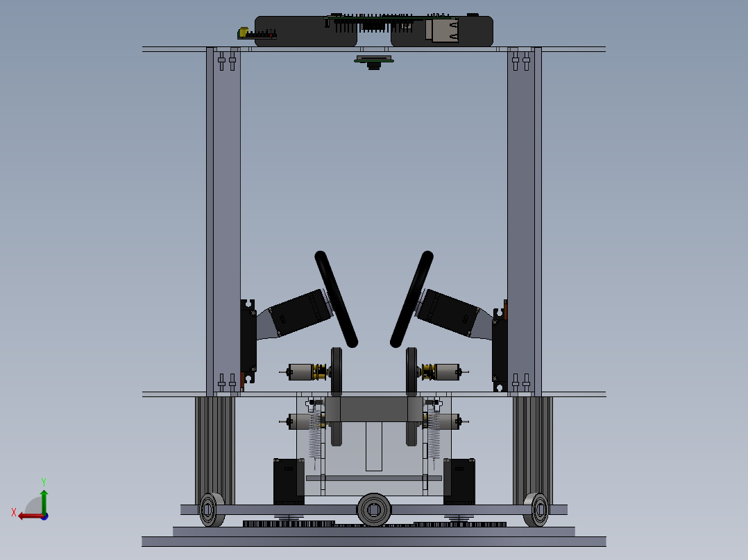 拉斯维加斯-卡牌自动分拣机后视图