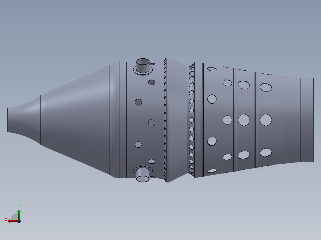 燃烧室模型图后视图