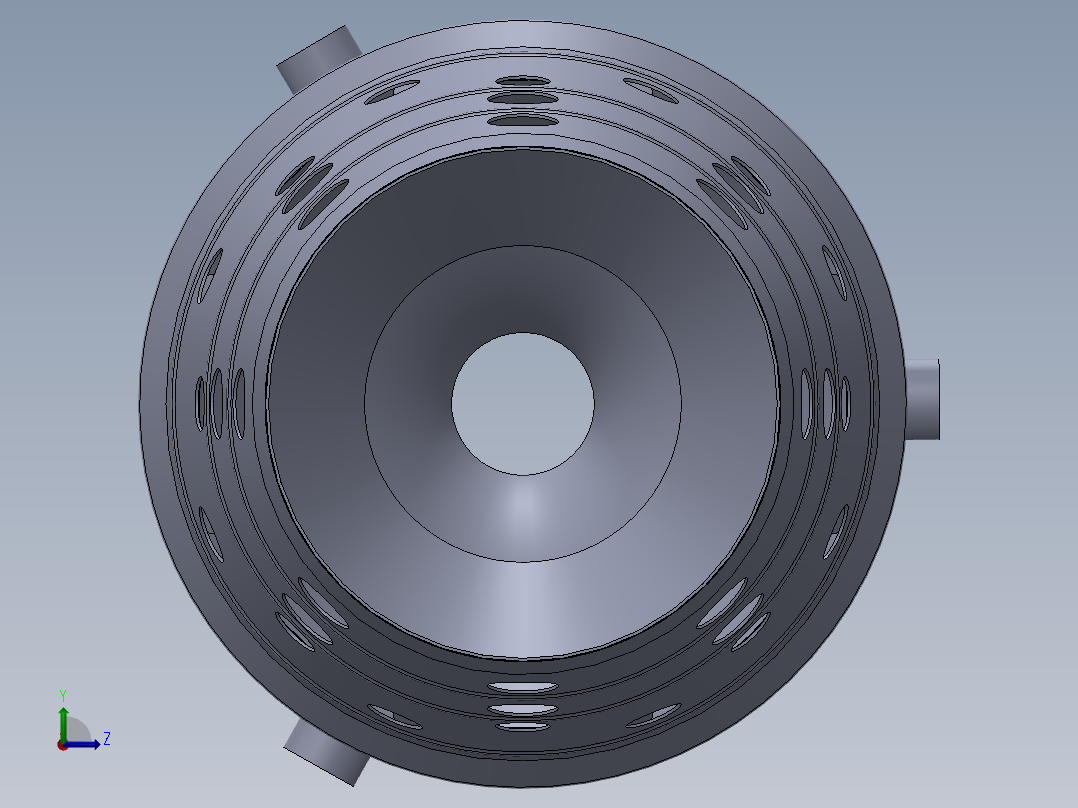 燃烧室模型图左视图