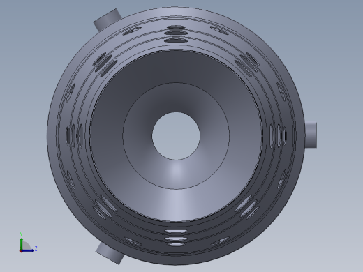 燃烧室模型图左视缩略图