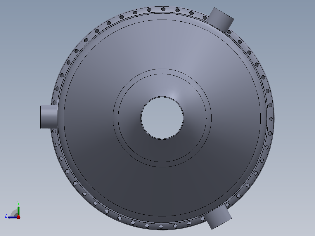 燃烧室模型图右视图