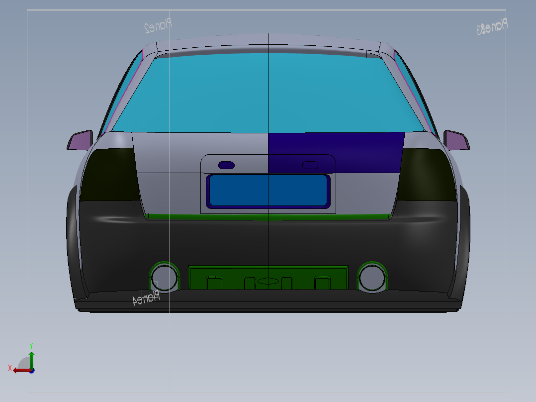 奥迪+A6+Allroad后视图