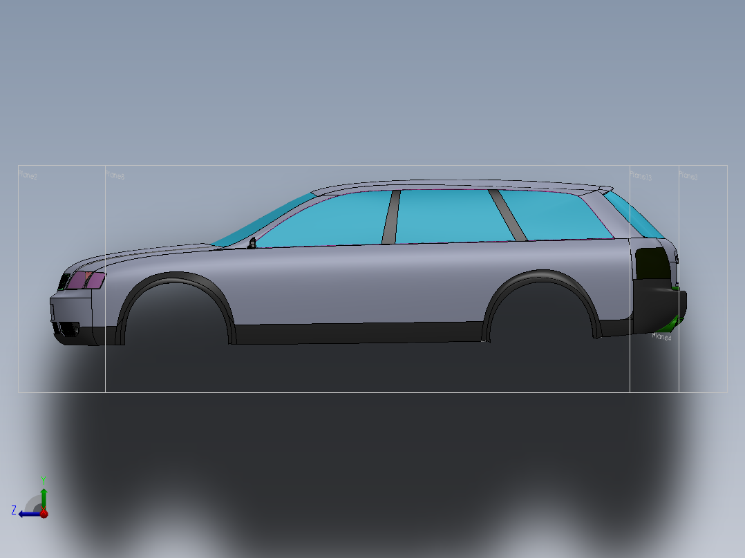 奥迪+A6+Allroad右视图