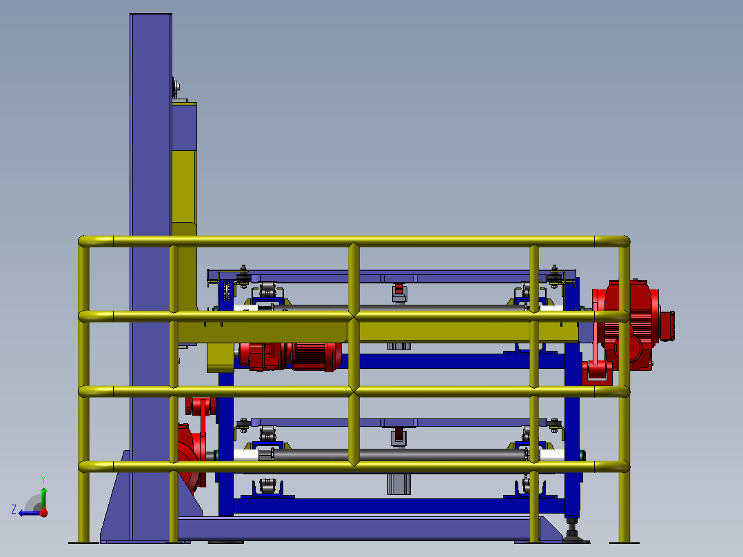 积放链装配线右视图