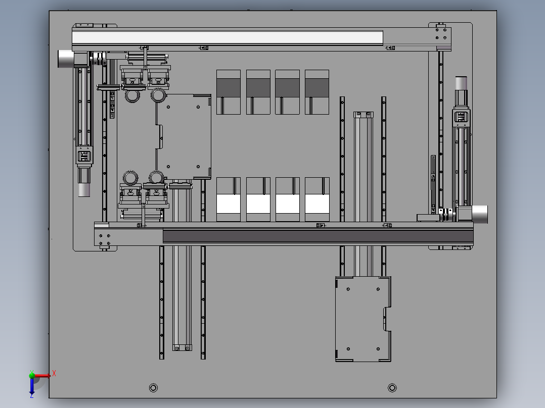 一台锁螺丝机俯视图
