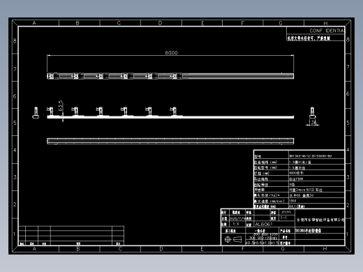 东锦齿条传动DH136G-A6-120-S6000-BU6米行程6滑座