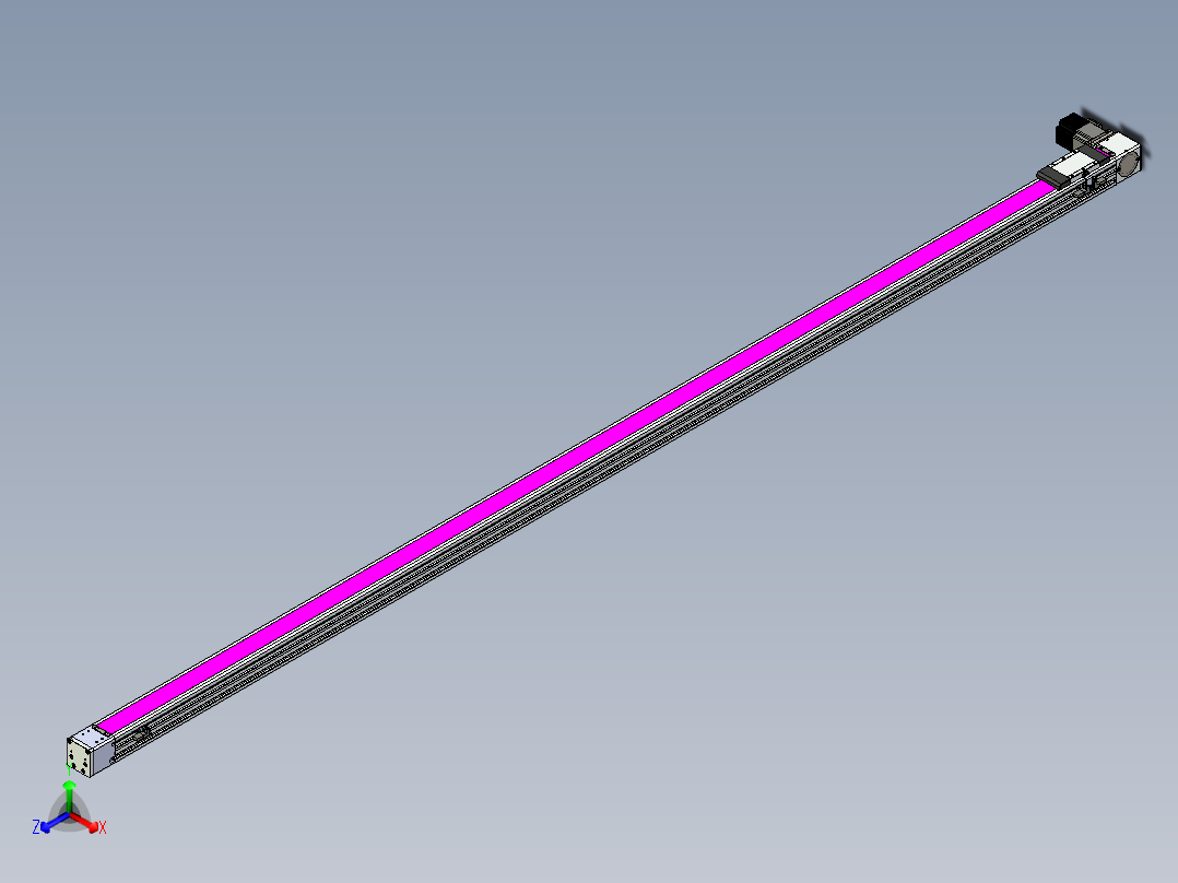同步带滑台-欧规BC6-L120-S2600-L-P40-D3正等轴测图