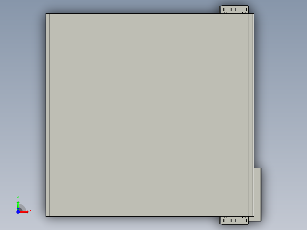 丝杆驱动桌面式平台A551-57步进版前视图