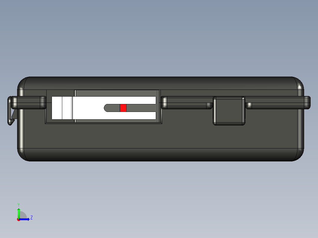 机械端止外壳左视图