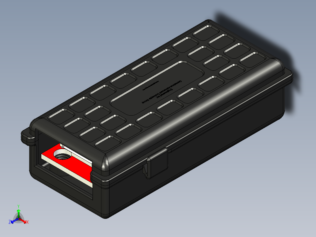 机械端止外壳正等轴测图