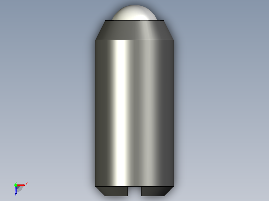 定位珠(一字型)MBP.SMBP-3D多系列多零件图纸模型俯视图