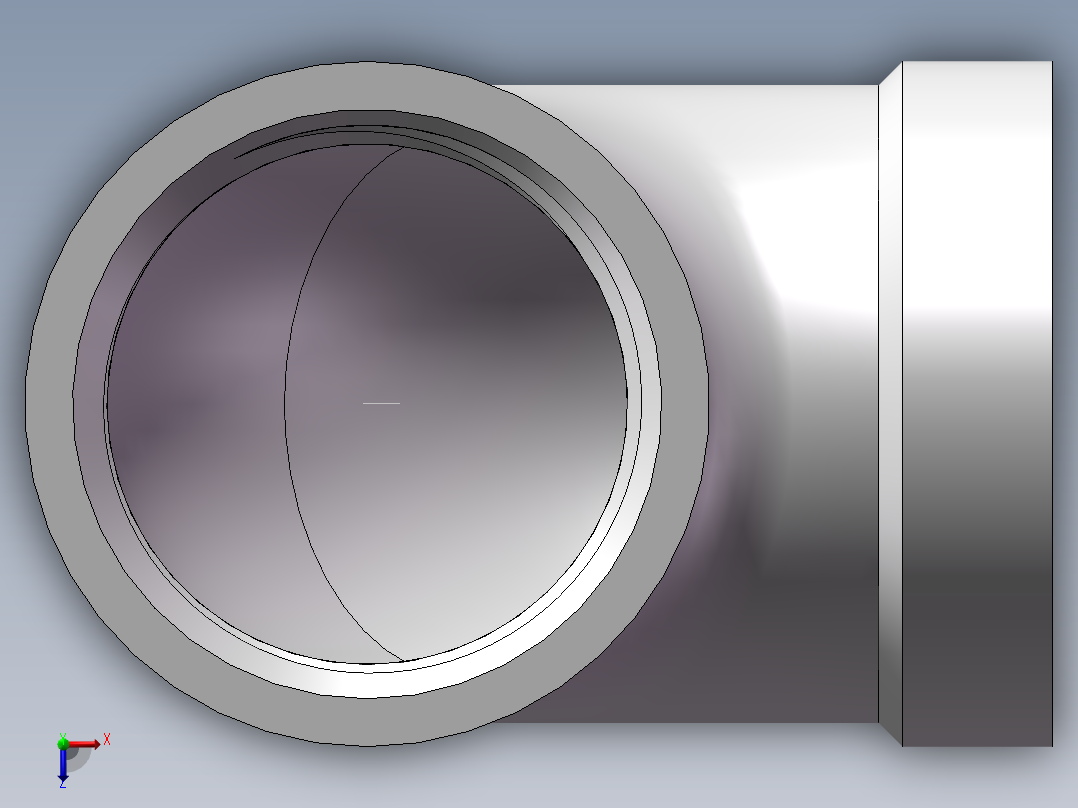 弯头-90°等径 DN20俯视图