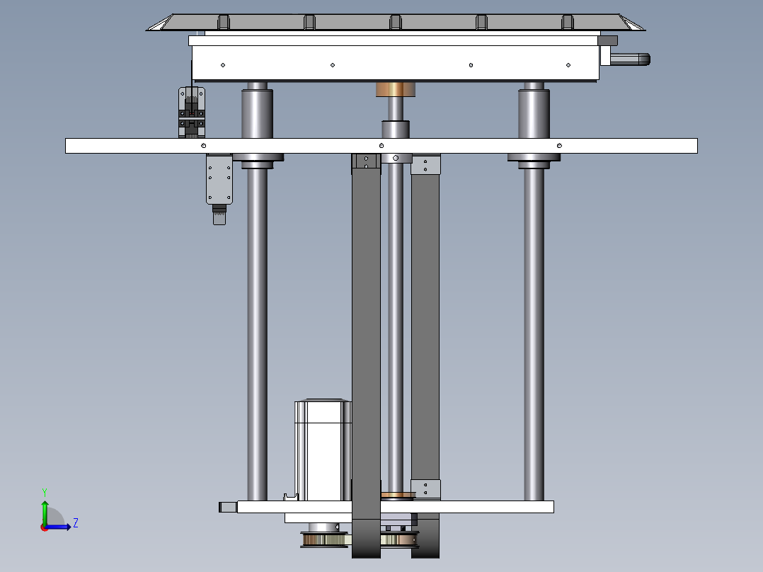 Tray盘上下料设备左视图