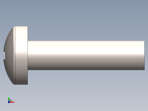 螺丝 M2.5 十字盘头-M2.5 x 10 Screw head.SLDPRT前视缩略图