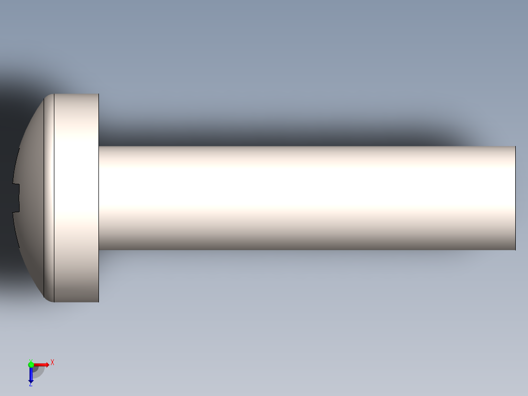螺丝 M2.5 十字盘头-M2.5 x 10 Screw head.SLDPRT俯视图