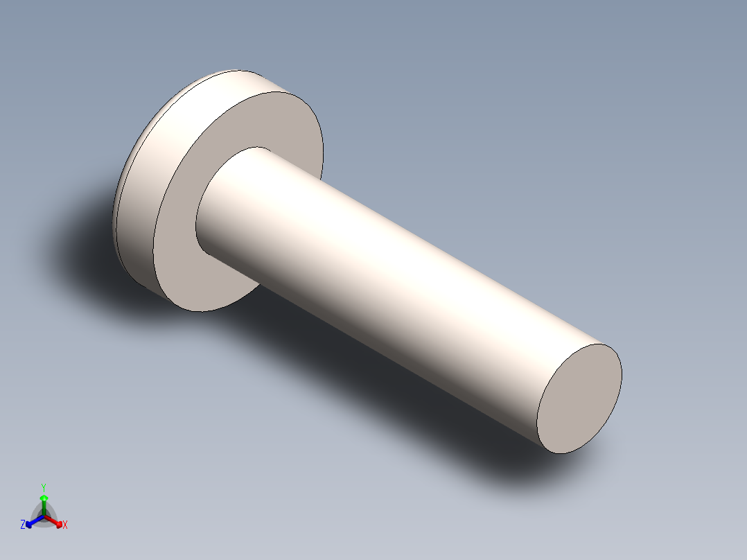 螺丝 M2.5 十字盘头-M2.5 x 10 Screw head.SLDPRT正等轴测图