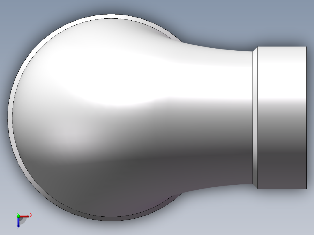 弯头-异径内丝 DN15-DN8俯视图