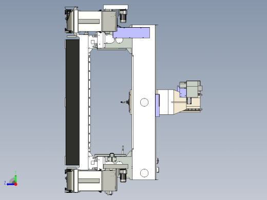 SHY-S2090动柱四轴摆头龙门加工中心右视缩略图