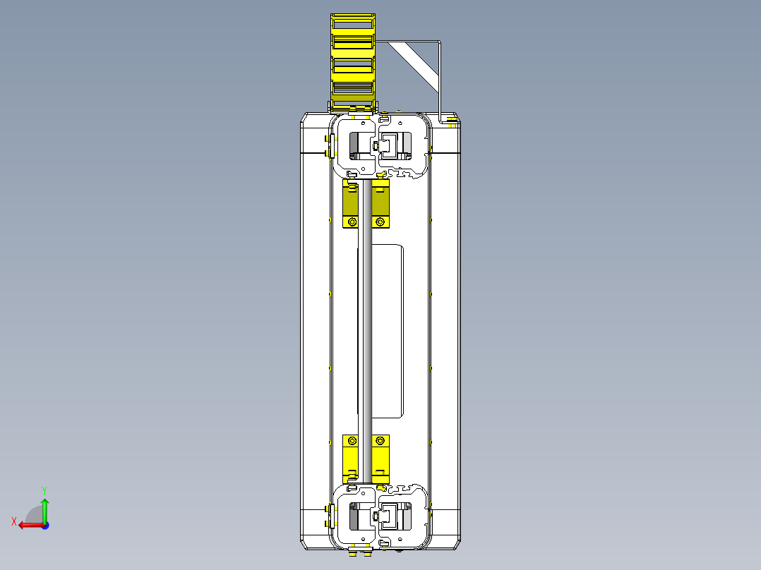立仓库式AGV_升降单元后视图