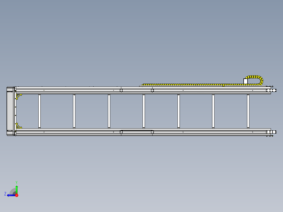 立仓库式AGV_升降单元右视图