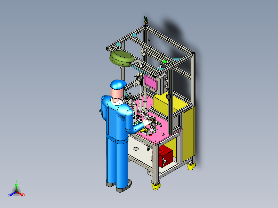 管柱筒装配正等轴测图