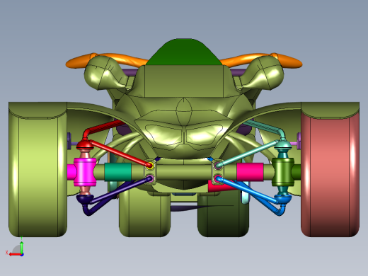 倒三轮运动模式摩托后视缩略图