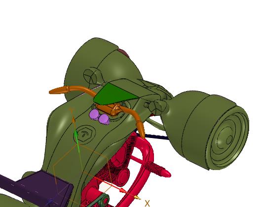 倒三轮运动模式摩托