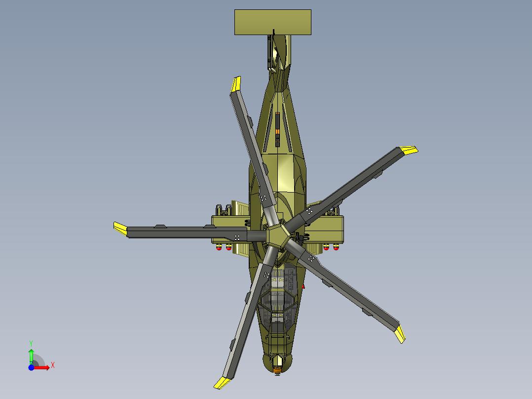 RAH-66卡曼奇(Comanche)简易直升机前视图
