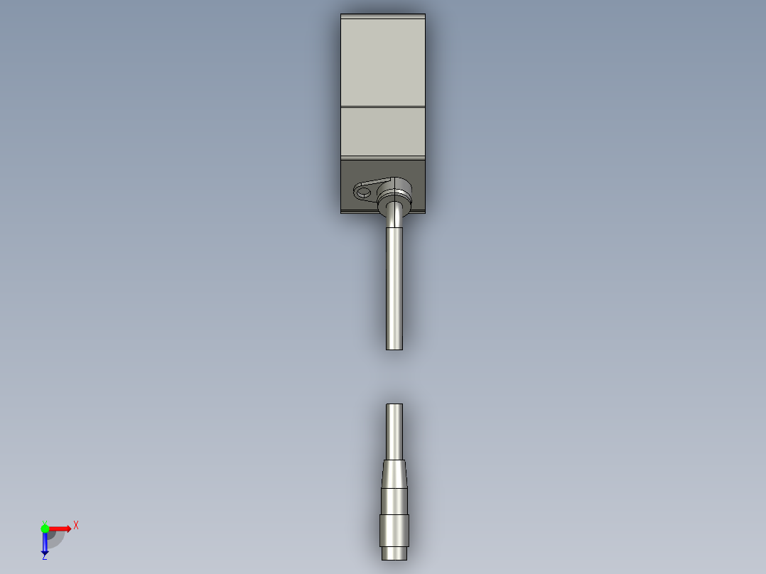 基恩士LK-G500head_kc图纸模型俯视图