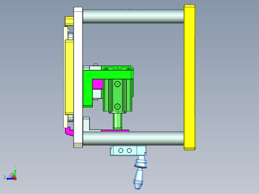 az00-a-笔记本CNC工装夹具三维模型nc1右视图