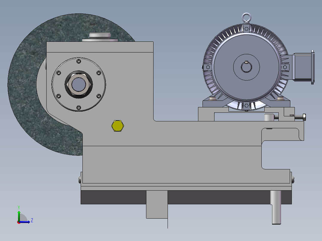 磨床砂轮架sw13可编辑左视图
