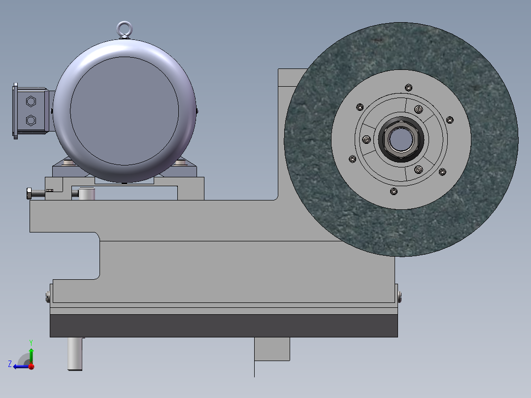 磨床砂轮架sw13可编辑右视图