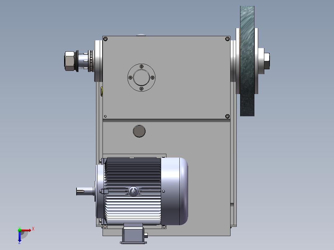 磨床砂轮架sw13可编辑俯视图