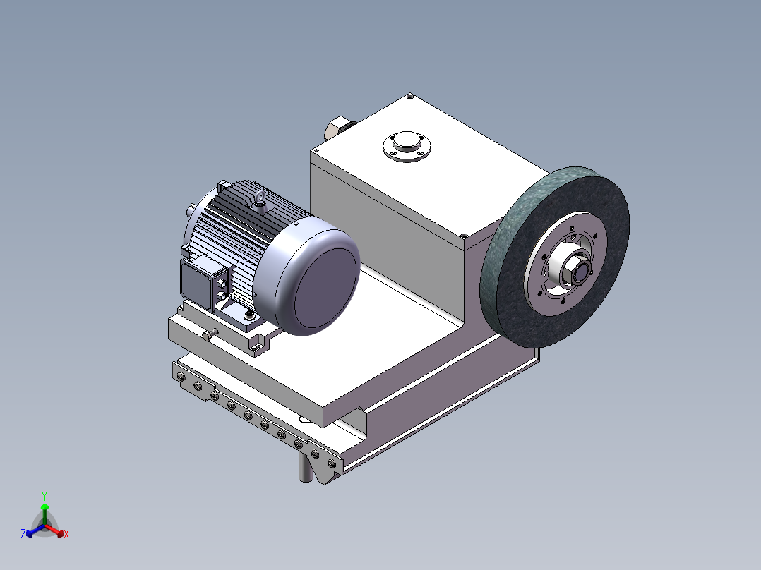 磨床砂轮架sw13可编辑正等轴测图